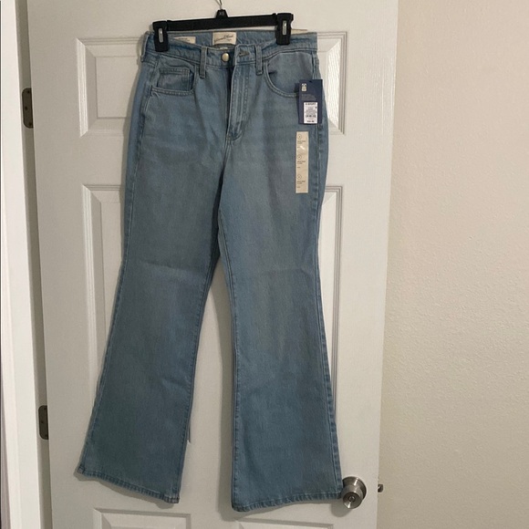 Universal Thread Blue Flare Wide Leg Jeans - Picture 3 of 11